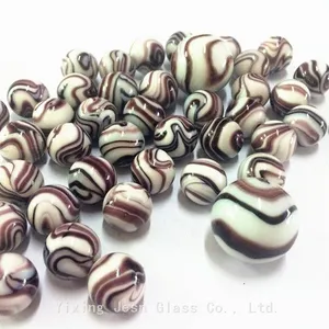 Wholesale Glass Beads Marbles 16mm 25mm Colorful Glass Beads Fishbowl Decorative Beads Craft Ball thumbnail-4