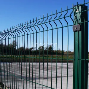 Powder-coated 3D Curved Garden Fence Panels, 3D Welded Wire Mesh, Elegant Pergolas and Gates thumbnail-1