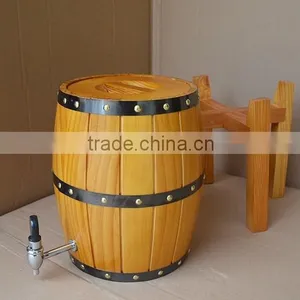 High Quality Keg Type Wooden Beer Dispenser Stainless Steel Inside With Tap Quality Choice thumbnail-3
