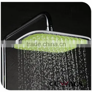 Wall Mounted Bathroom Bath Rain Thermostatic LED Shower Set thumbnail-2