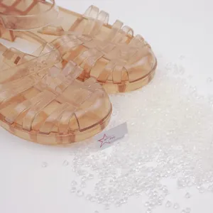 Virgin Transparent Crystal PVC Granule Modified Injection Material for Shoes Sole for Modified Injection Material for Shoes thumbnail-1