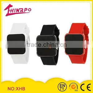 Square Cheap Silicone Wrist Watch With Logo Printing thumbnail-1