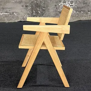 Free Sample Natural Luxurious Wooden Wholesale Dining Chairs Solid Wood Hotel Restaurant Dining Chairs thumbnail-4