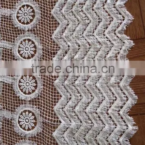 2016 Milk Silk Lace Fabric Design With Flower Polyester Lace Fabric for Garment Accessory thumbnail-6