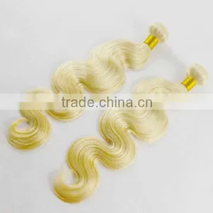 100% Human Hair 613 Color Blonde Human Hair Weave thumbnail-4