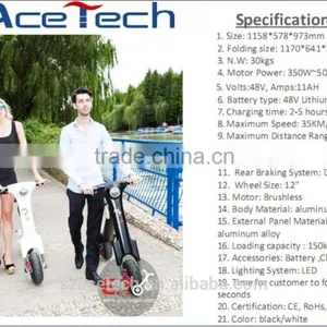 2 Wheel Electric Scooter With Aluminium ,Lithium Battery 3 Hours Charging Time thumbnail-4