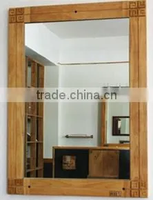 Wooden Bathroom Use Mirror Frame (with Mirror) thumbnail-1