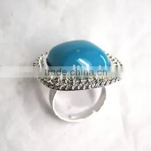 Fashion Turquoise Stone Ring thumbnail-1