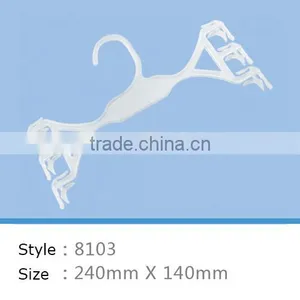 High Quality 3 Pack Plastic Clothes Hanger for Underwear and Bra thumbnail-1