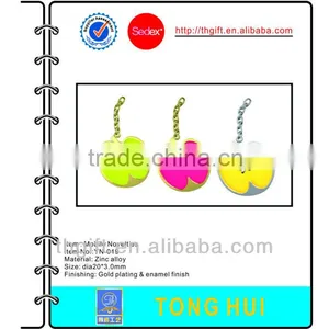 3D Gold Apple Charm Mobile Phone Straps/ropes thumbnail-1