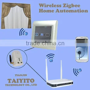 Moblie Home Curtain / Zigbee Wireless Andriod Smart Phone Control Electric Curtain thumbnail-1