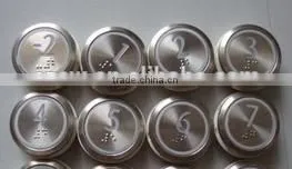 Lift Spare Parts, Stainless Steel Push Button With Braille KDS3000 thumbnail-1