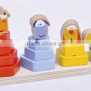 Top Bright EN71 and ASTM Fram Animal Stacking Balance Blocks 11 Pcs Eductaional Geometric Toy Block for Child Early Education thumbnail-6