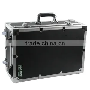 High Grade Aluminum Build-in Draw Bar Shock Resistance Tool Box With Code Lock thumbnail-2