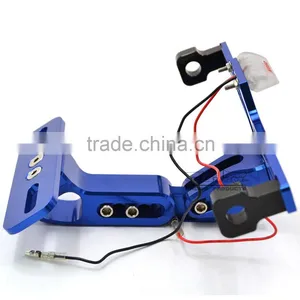 BJ-LPL-039 Replacement Aluminum Sport Bike Universal LED License Plate Bracket Light thumbnail-4