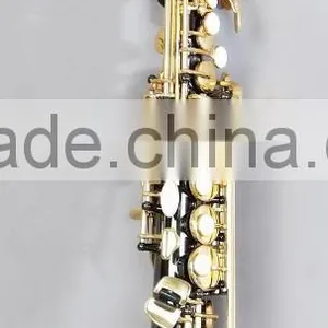 Curved Bell Soprano Saxophone, Gold Lacquer With Case. thumbnail-2