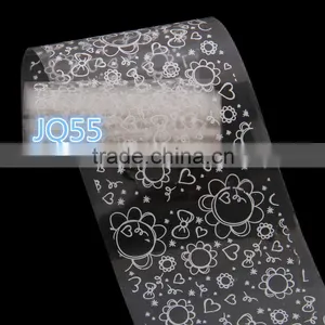 Women Fashion Mixed 4*100CM Nail Art Transfer Foil Set Tip Decoration White Flower Christmas'Day Stickers thumbnail-5