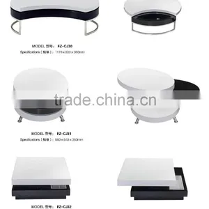 Round Small Glass Cafe Style Table Chairs Factory Sell Directly FZ36 thumbnail-1