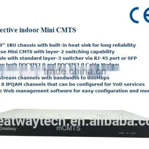 19" 1RU Chassis Cost-effective Indoor Mini CMTS GmCMTS30 thumbnail-1