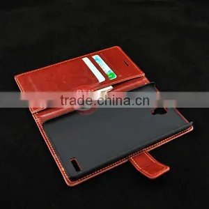 Luxury Crazy Horse Wallet Leather Case for Xiaomi Redmi Note Case With Card Slots thumbnail-4