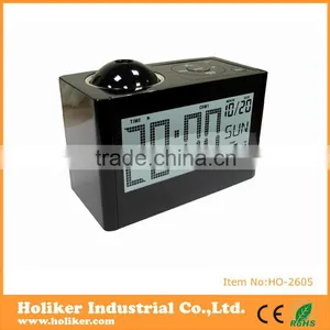 Plastic Desk Talking Snooze Clock With Projection thumbnail-1