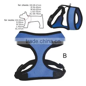 Speedy Pet Brand Comfortable Mesh Harness Vest Blue/black Pet Harness M Size thumbnail-3