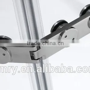 Extend Stainless Steel Rail Hinges Pivot Shower Glass Door Screens (KD3105) thumbnail-4