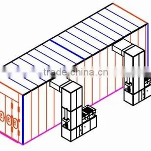 16M Bus Truck Spray Booth Paint Booth Bake Oven thumbnail-1