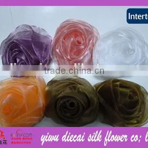 Garment Corsage Tulle Rose Flower thumbnail-1