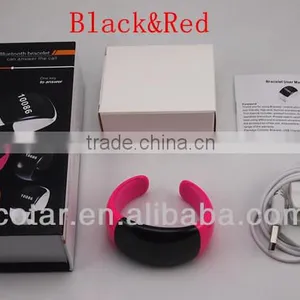 2014 Best Bluetooth Vibration Bracelet With Speaker Mic Time Caller ID Display for Mobile Phone thumbnail-5