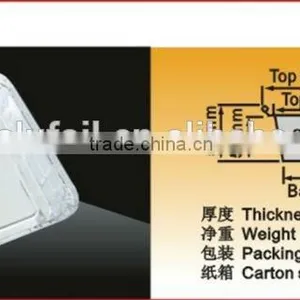Square Aluminium Foil Container thumbnail-2