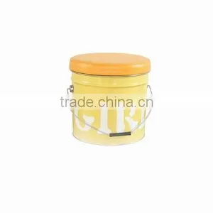 Custom Made Round Colorful Metal Bucket Stool for Storage thumbnail-4
