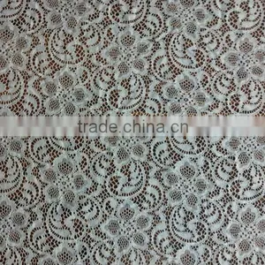 8812 Elastic Lace Fabric With Flower Factory Prices thumbnail-1