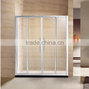 Real Estate Bath Double Sliding Glass Shower Screens D807 thumbnail-1
