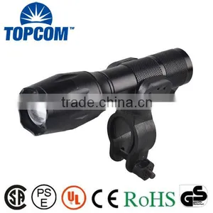1000 Lumen Zoomable Power T6 LED Bike Flashlight thumbnail-1