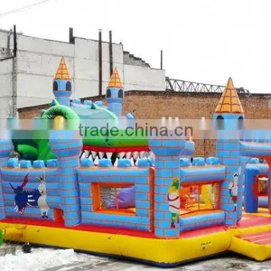 Inflatable Fun City Thrilling,amusement Park Slide Climing Game Combo, Strange Park Game for Kids thumbnail-1