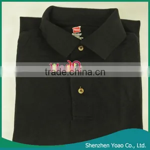 Hanes ComfortSoft Cotton High Quality Polo Shirt Black M thumbnail-1