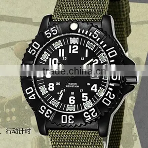 YB 2015 High End Quality Green Nylon Strap Military Watch for Men thumbnail-1