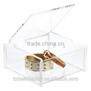 Handmade High Clear Rectangle Storage Small Acrylic Box/acrylic Cosmetic Box/clear Acrylic Box With Dividers With Lid thumbnail-4