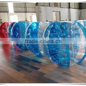 New Design Red Dotted Inflatable Belly Bumper Ball/ Body Zorbing Bubble Ball for Sale thumbnail-3
