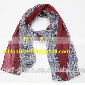 Wholesale Women Voile Printed Scarf thumbnail-5