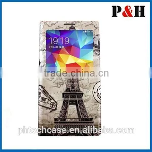 For Samsung GALAXY 9600 S5 Lovely Pattern Leather Case/Flip Wallet Colored Drawing Leather Case for Galaxy I9600 S5 thumbnail-2