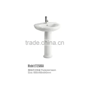 Free Standing Ceramic Wash Hand Pedestal Sink ET250GA thumbnail-1