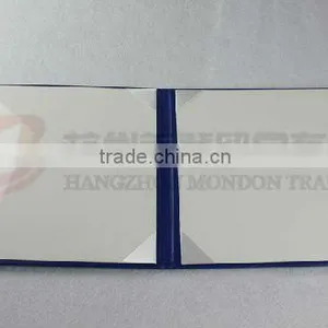 Wholesale High Quality Royal Blue Leatherette Graduation Diploma Holder Eight Satin Corners-Panoramic Style thumbnail-1