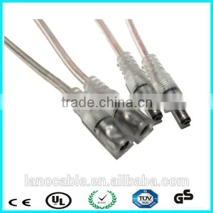 Transparent Screw Locking Male to Female 5521 dc Jack Cable thumbnail-5