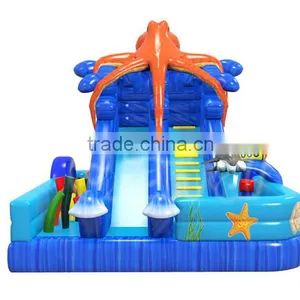 Newest Arrival Cheap Sea World Inflatable Obstcle Course for Children, Amusing Funny Inflatable Obstacle Slide thumbnail-3