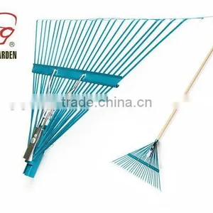 24 Tine Wood Handle Garden Rake RK24-105 thumbnail-1