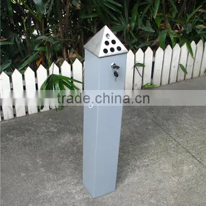 Mild Steel and Stainless Steel Ashtray Bin Metal Standing Ashtray thumbnail-1