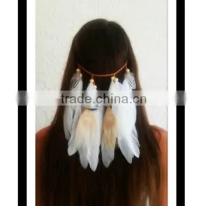 Good Price Peacock Feather Beads Headbands Headdress Carnival Headpieces thumbnail-1