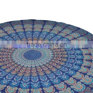 Indian Ethnic Block Printed Tapestry Wall Decor Throw Table Cover 100% Cotton Bedspread Indian Jaipur Manufacturer & Wholesaler thumbnail-2